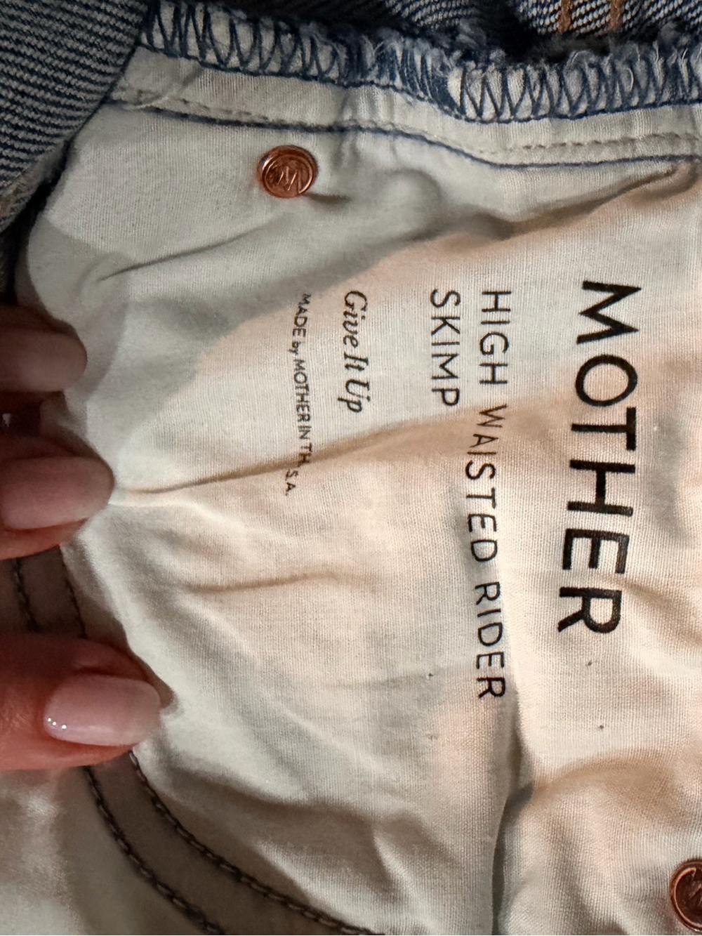 MOTHER Superior High Waisted Rider Skimp Jeans – Give It Up – Size 28 - Picture 4 of 11